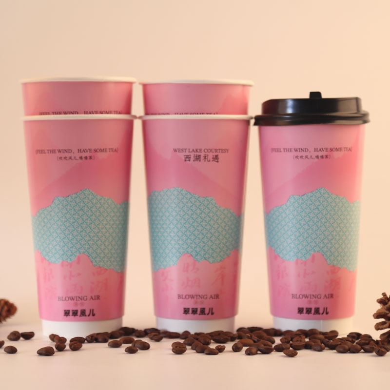 山东300ML奶茶杯定做