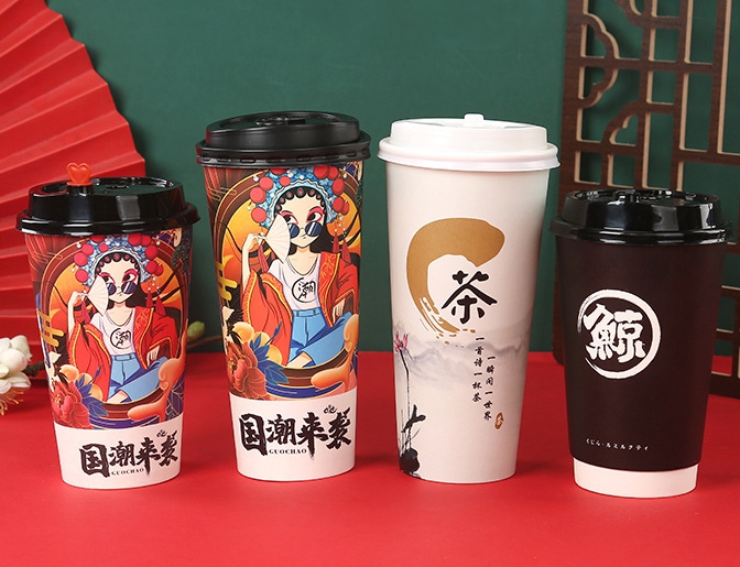 山东22盎司奶茶杯定做